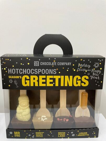 №1 TM LORD Набор шоколадных ложек «SEASON`S GREETINGS» (4 ложки по 50 гр), 200гр в Искитиме