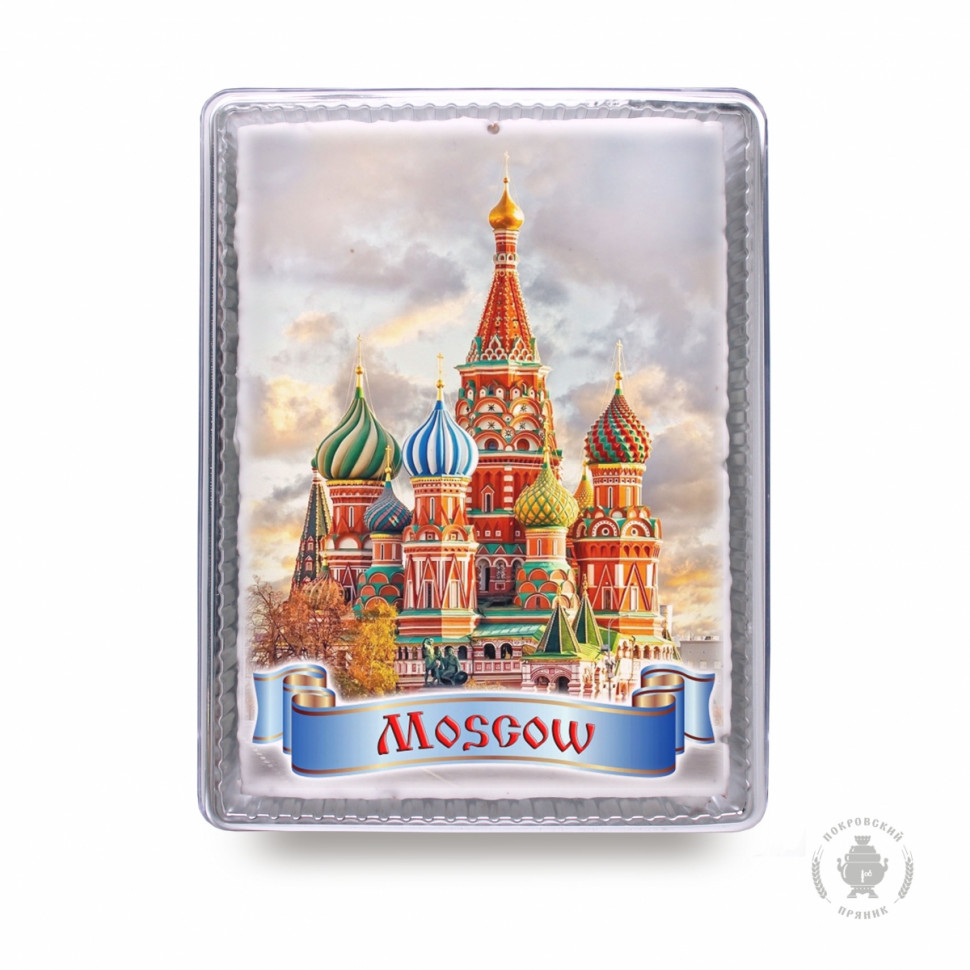  Пряник 600г MOSCOW с фотопечатью (в подарочной пластиковой упаковке)  в Искитиме
