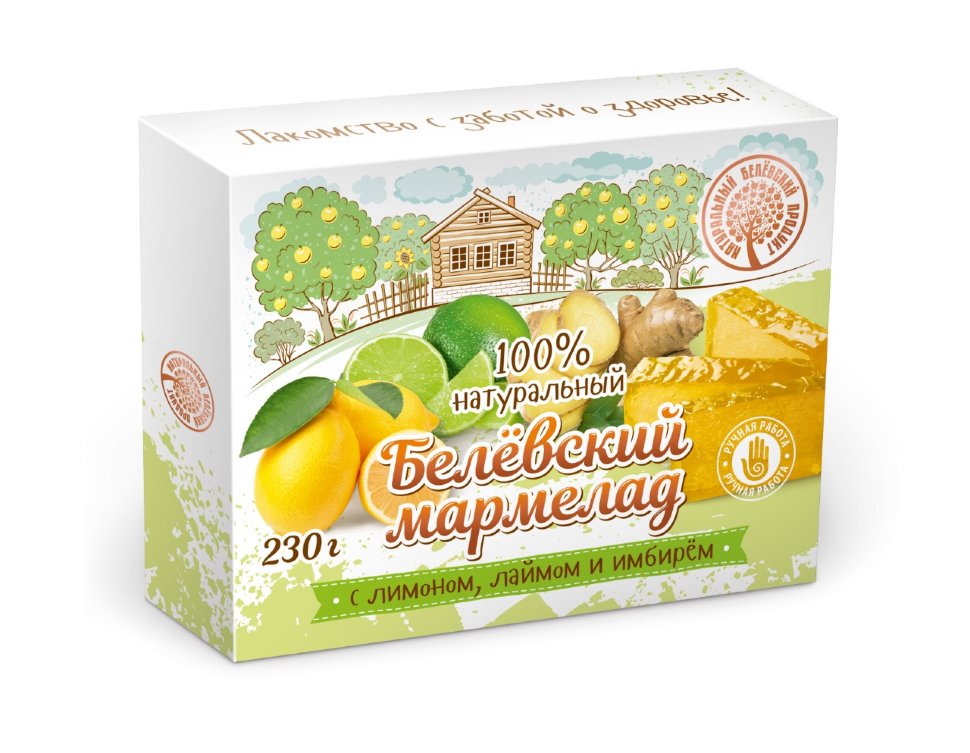  Мармелад белевский "Лимон-лайм-имбирь" 230г  в Искитиме